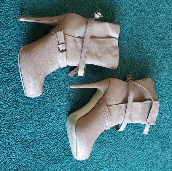 Taupe Platform Booties (Addie) - Picture 5 of 5